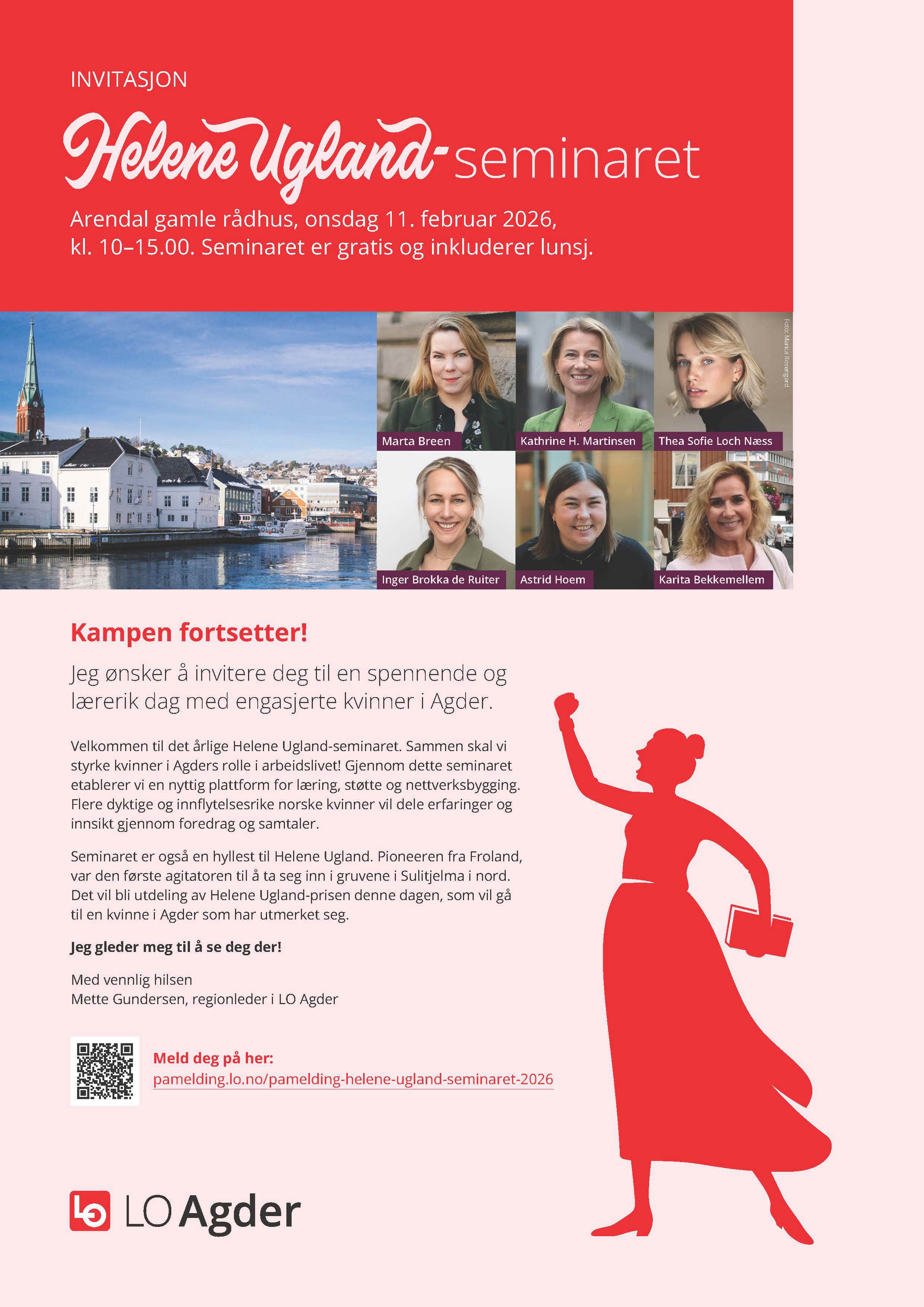 Invitasjon Helene Ugland Seminaret LO 2026