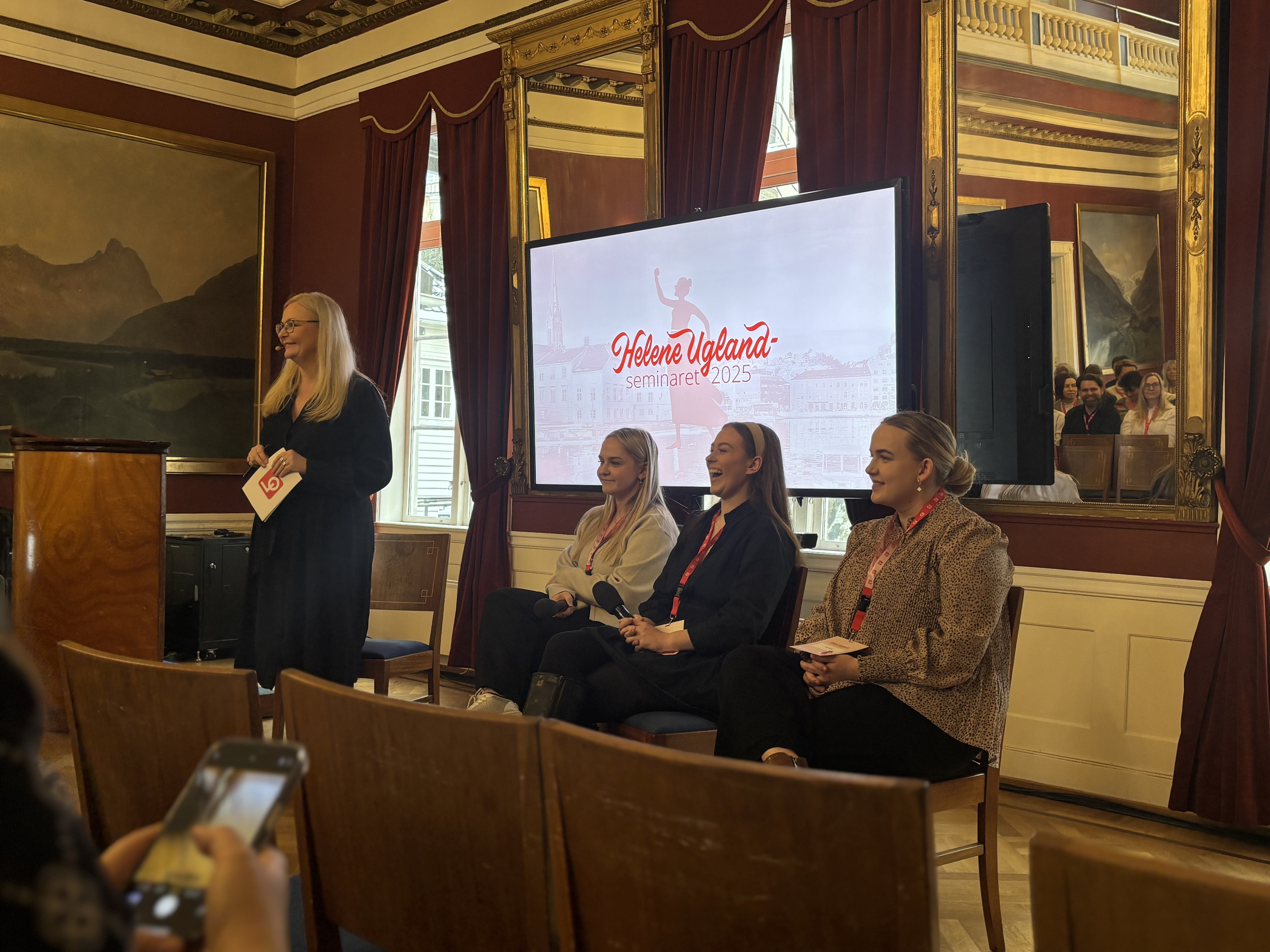 Helene Ugland seminaret 2025 Mette Gundersen LO Agder panelsamtale
